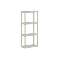 Scaffale ECRU' in polipropilene a 4 ripiani 600x300xH 1330 mm.