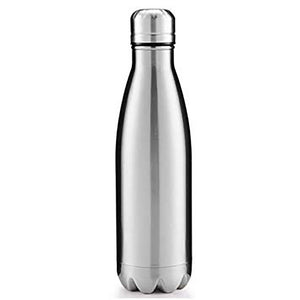 PORTATILE BORRACCIA BOTTIGLIA D'ACQUA ACCIAIO INOX TERMICA CALDO FREDDO 500 ML