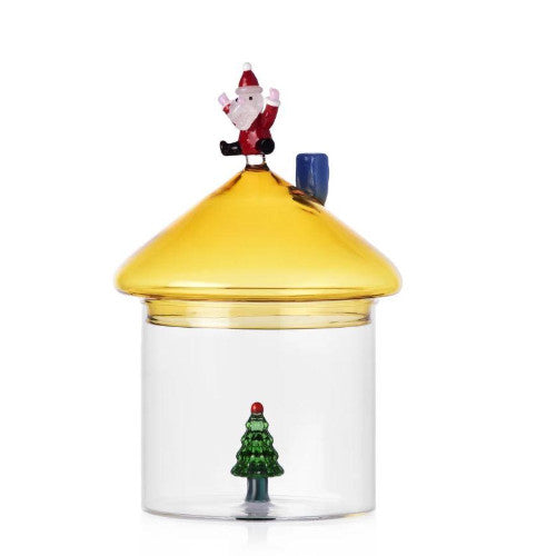 Scatola babbo natale saltellante e albero di natale christmas tales