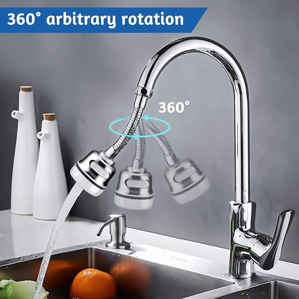 AERATORE RUBINETTO LAVANDINO PROLUNGA CANNUCCIA FLESSIBILE DOCCINO BAGNO CUCINA