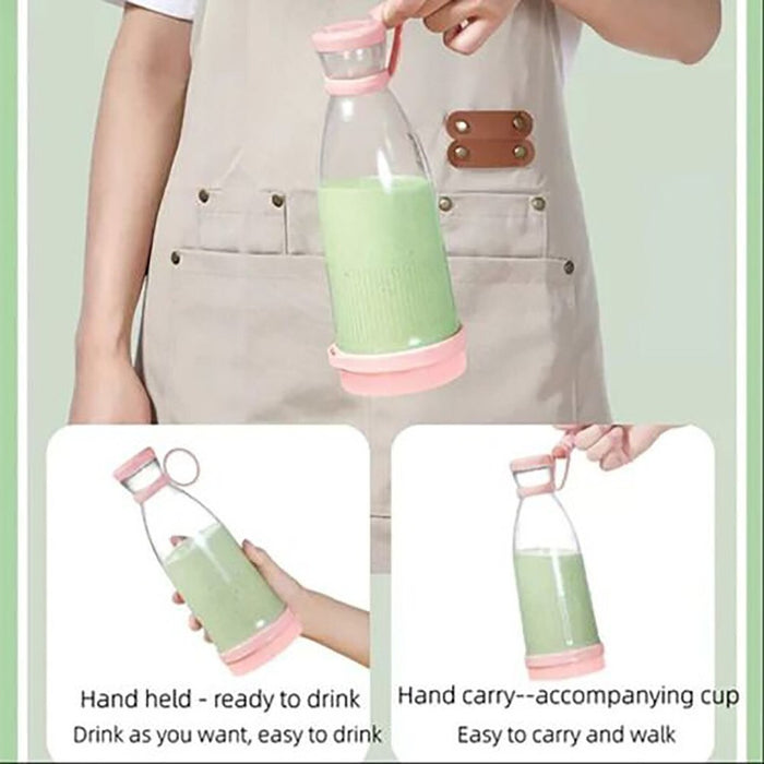 MINI FRULLATORE PORTATILE USB DA VIAGGIO SUCCO FRUTTA MIXER FRULLATI 420ML