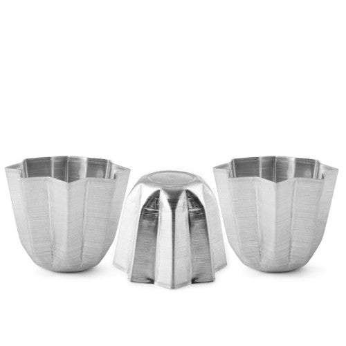 Confezione 3 stampi pandoro alluminio gr 70