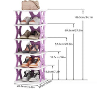 PORTA SCARPE SCARPIERA VERTICALE MONTAGGIO RAPIDO 5 RIPIANI PIEGHEVOLE