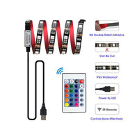 STRISCIA LED ADESIVA LUCE RGB RETROILLUMINAZIONE TV USB 2 MT FLESSIBILE TE-B0309