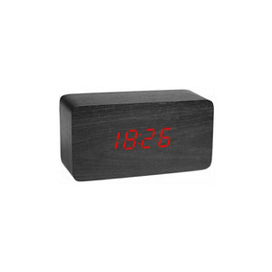 SVEGLIA OROLOGIO DIGITALE LED EFFETTO LEGNO CON SUONO ALLARME E TEMPERATURA 1295