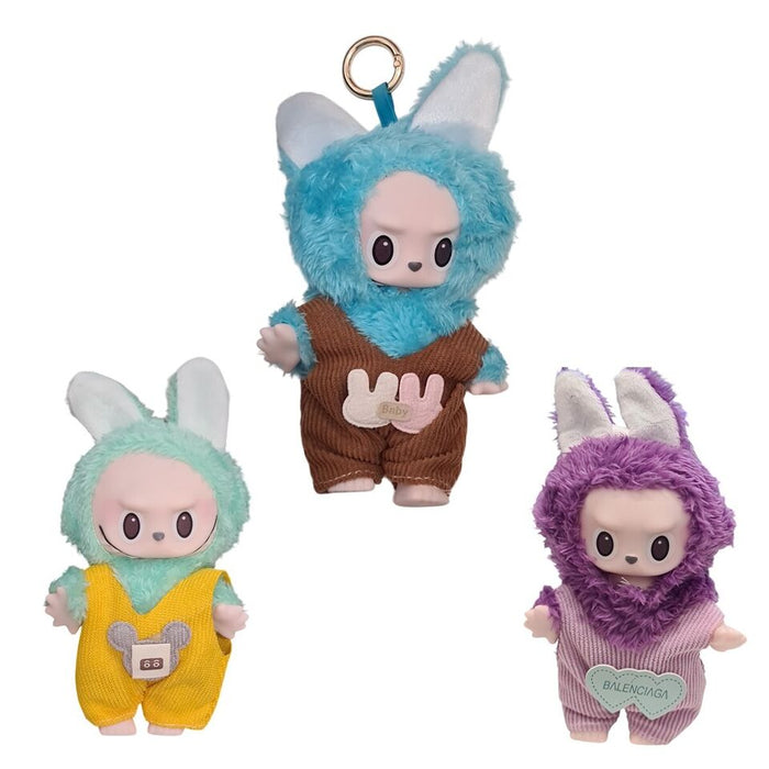 PORTACHIAVI PELUCHE LABUBU THE MONSTERS EXCITING MACARON DA COLLEZIONE GIOCO
