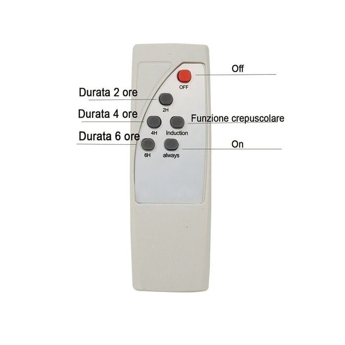 FARO LAMPIONE STRADALE PANNELLO SOLARE PALO TELECOMANDO SENSORE MOVIMENTO 900W