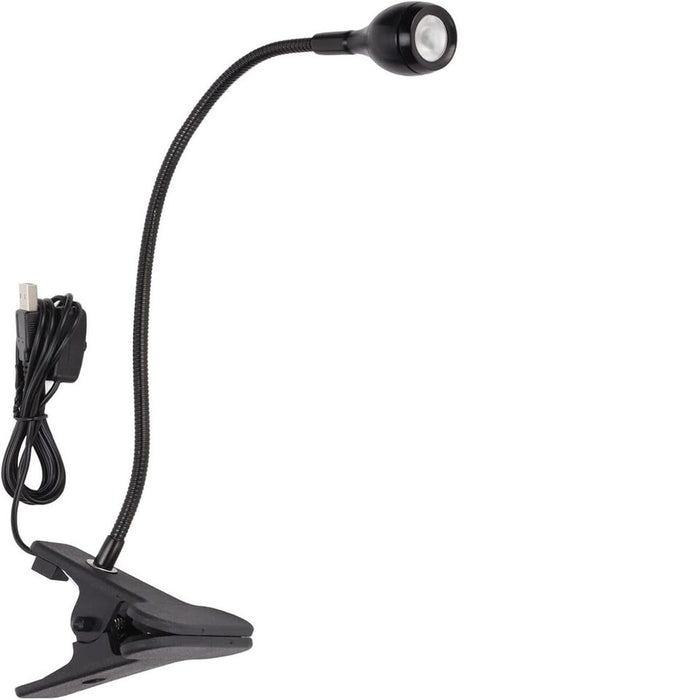 LAMPADA COLLA UV LUCE VIOLA RAGGI ULTRAVIOLETTI LED CLIP TAVOLO NAIL ART UNGHIE