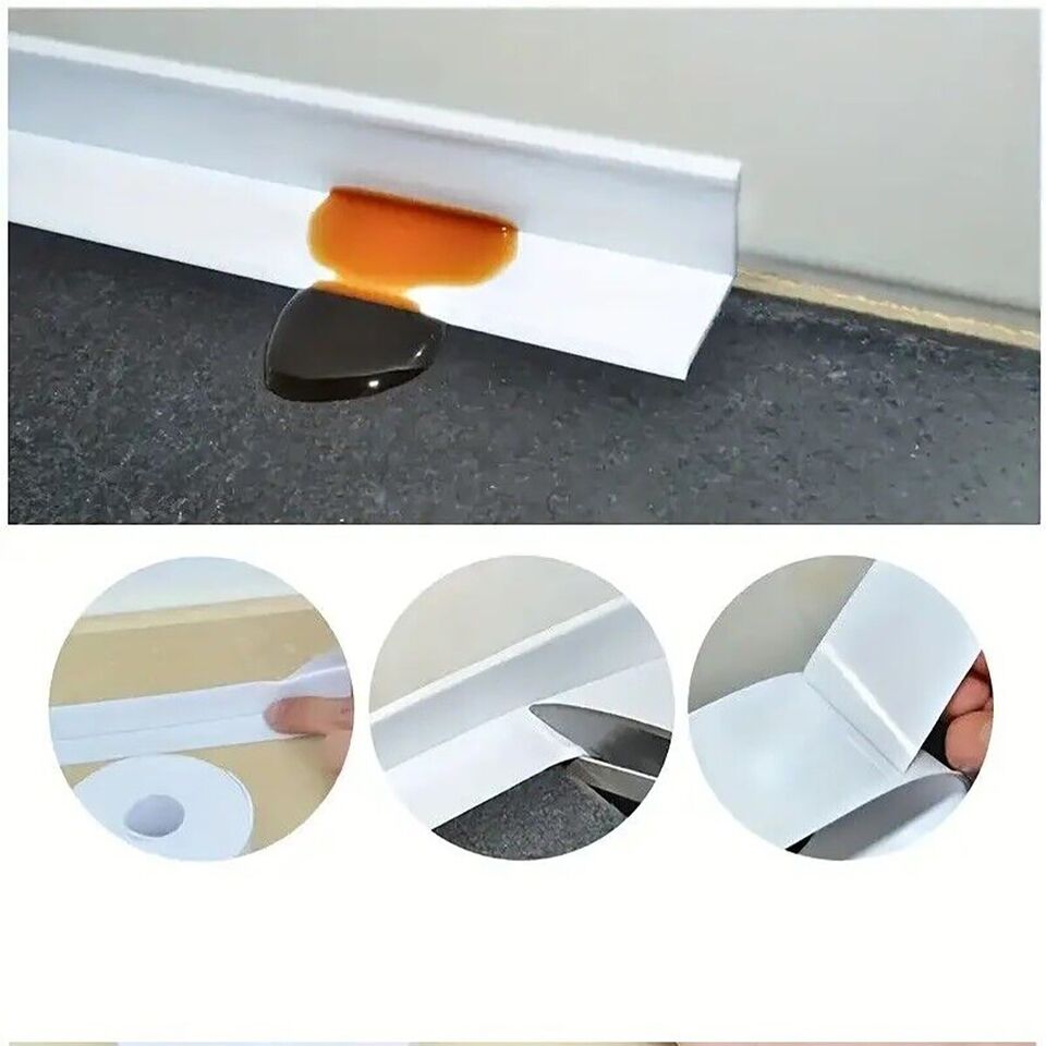 NASTRO SIGILLANTE IMPERMEABILE SANITARI ANTIMUFFA ADESIVO BAGNO CUCINA 3x200CM