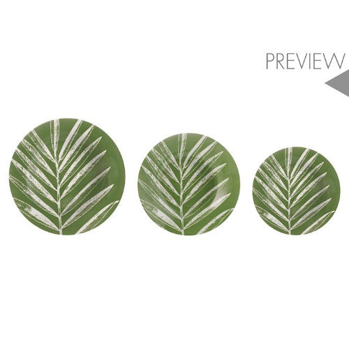 Servizio 18 pezzi tavola minty foliage in porcellana decorata.