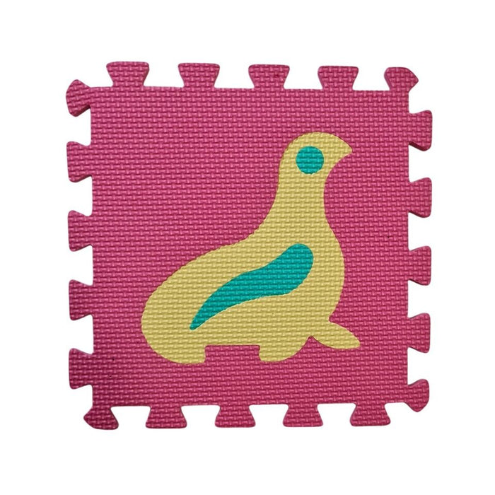 10 TAPPETINO TAPPETO PUZZLE CON ANIMALI COLORATI GIOCO BAMBINO 29CM GOMMA EVA