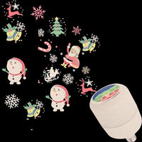 LAMPADA LAMPADINA LED RGB ROTANTE EFFETTO LUCI PROIETTORE E27 BABBO NATALE RENNE