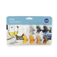 Segnabicchieri set kitty glass