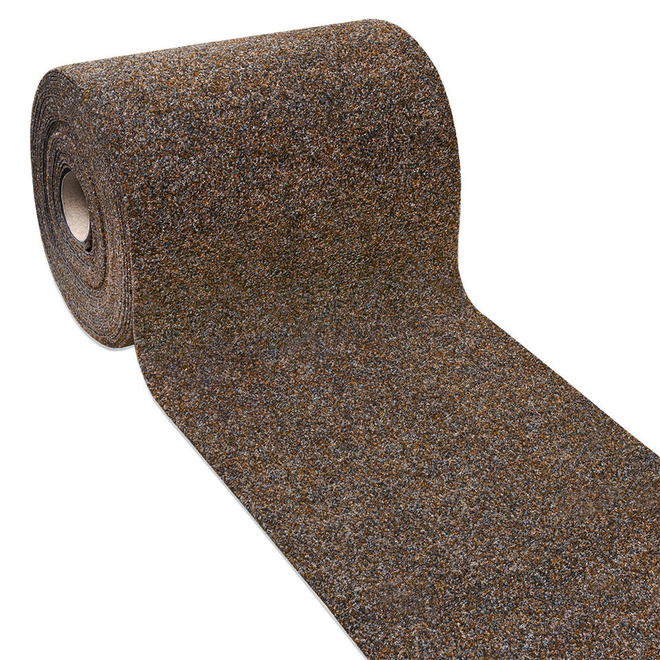 Passatoia 50x100 cm Corridoio Agugliato Moquette Corsia Marrone Zerbino Esterno Interno Negozio