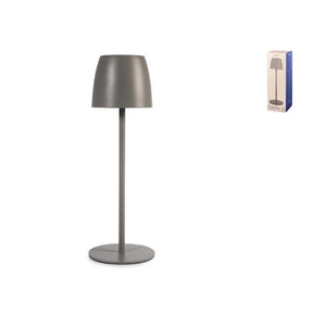 Lampada eureka da tavolo in metallo tortora cm 38