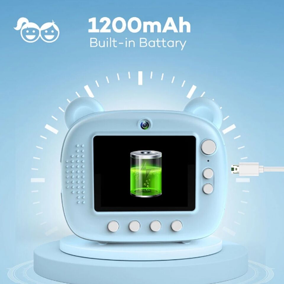 FOTOCAMERA STAMPA ISTANTANEA BAMBINI FOTO TERMICA MACCHINA FOTOGRAFICA DIGITALE