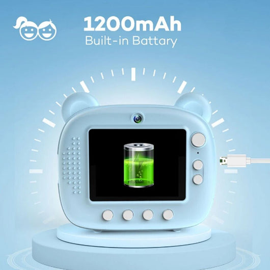 FOTOCAMERA STAMPA ISTANTANEA BAMBINI FOTO TERMICA MACCHINA FOTOGRAFICA DIGITALE