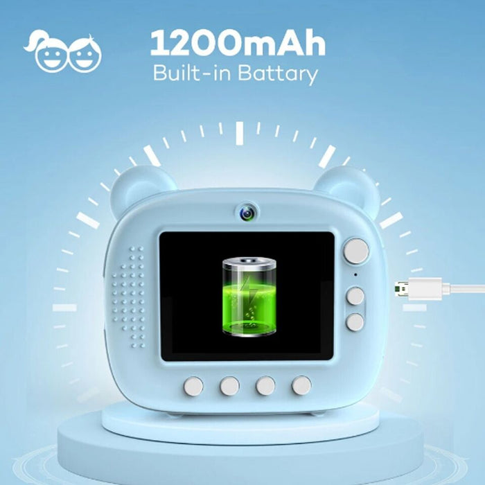 FOTOCAMERA STAMPA ISTANTANEA BAMBINI FOTO TERMICA MACCHINA FOTOGRAFICA DIGITALE