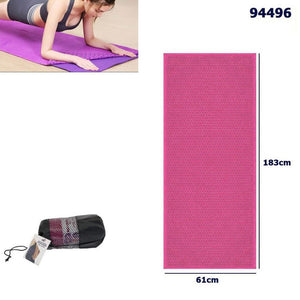 TELO ASCIUGAMANO ANTISCIVOLO TAPPETINO YOGA TELI MICROFIBRA PILATES ROSA 94496