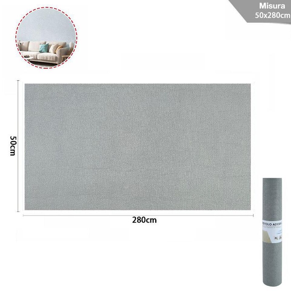 ROTOLO ADESIVO PER MURO PARETE RIVESTIMENTO CARTA DA PARATI MURI 50x280cm 73126