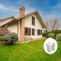 LAMPADA LANTERNA FARETTO MURO APPLIQUE GIARDINO ATTACCO E27 ESTERNO BIANCO A3-S