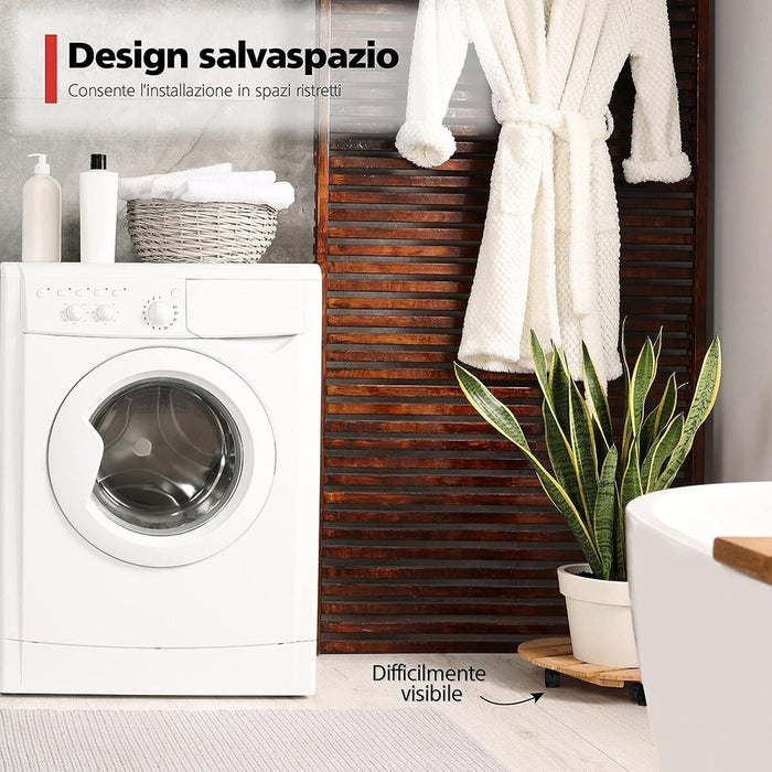 SET 4 RUOTE GIREVOLI A SFERA NERE DA 50MM RICAMBIO PER RUOTA SEDIA MOBILE STAFFA