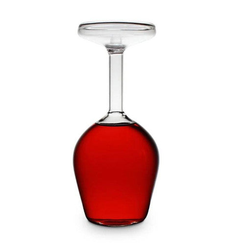 Bicchiere da vino capovolto