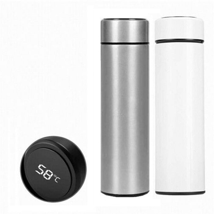 BOTTIGLIA DISPLAY TOUCH ACQUA CALDO FREDDO SMART ACCIAIO INOSSIDABILE THERMOS