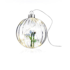 Palla di Natale fiore azzurro