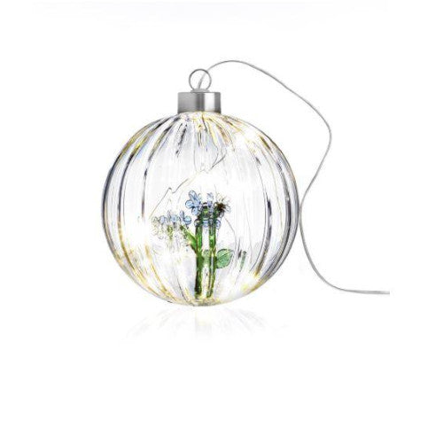 Palla di Natale fiore azzurro