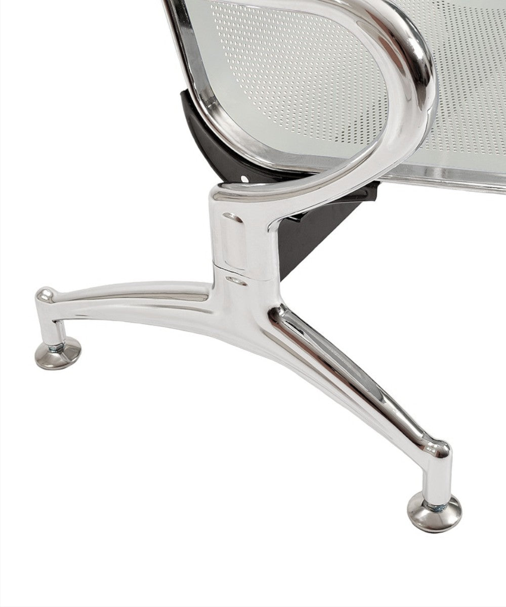 Panca per sala attesa aspetto studio medico o professionale a 4 posti