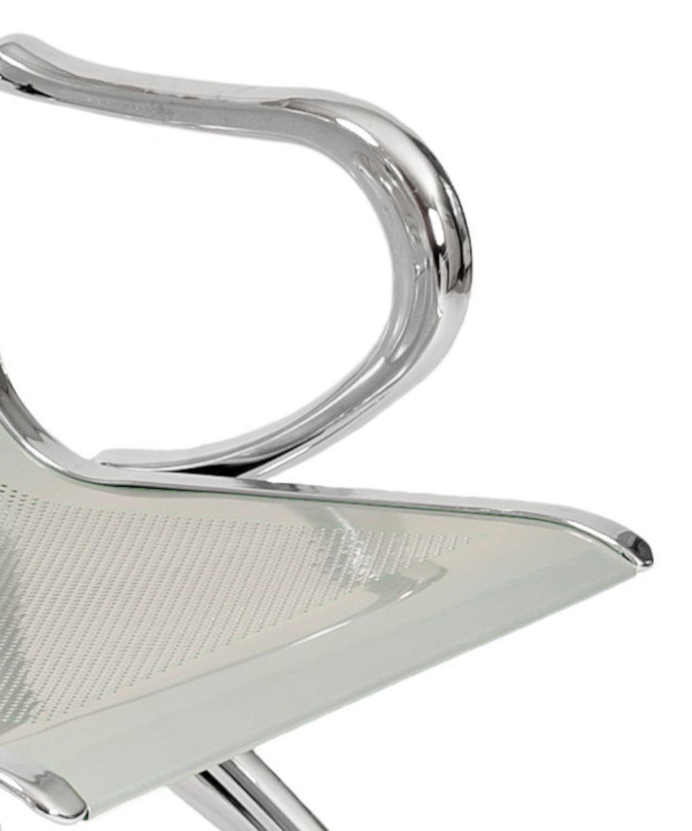 Panca per sala attesa aspetto studio medico o professionale a 4 posti