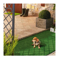 Erba prato sintetico compatto h 8 mm (1 rotolo: 30 mq)