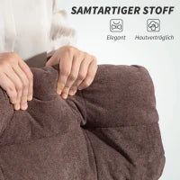 Sedia da Ufficio con Schienale Regolabile, Girevole, con Altezza Regolabile, Struttura in Acciaio, Marrone