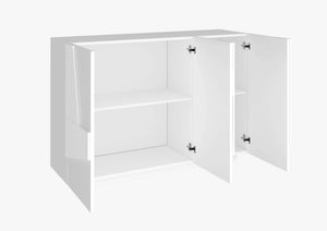 Mobile PING L 121.8 x H 86 x P 39.2 cm colore bianco lucido