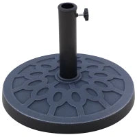 Base per Ombrellone Rotondo per Pali da Ø38 e Ø48 mm, in Resina e Acciaio, Ø45 cm, Bronzo