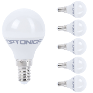 Lampadina led goccia e14 6watt resa 40watt risparmio energetico 2700k pezzi 6