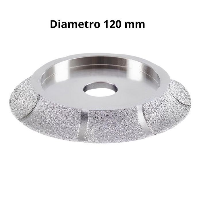 Mola sgrossatura diamantata profilo mezzo toro lavorazione piastrelle raimondi