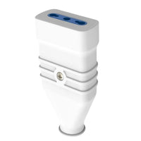 Presa antischiacciamento ecova 30363 bipasso 10/16a in pvc bianco