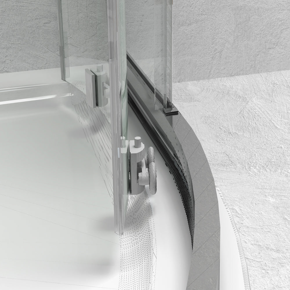 Box cabina doccia semicircolare circle due ante scorrevoli cristallo temprato *** misure 88-90x88-90xh195 stampato, c...