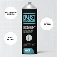 Rust block passivante spray per protezione armature 500 ml