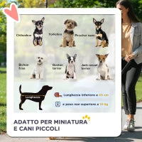 Passeggino per Cani Piccoli Pieghevole con Maniglione Girevole e Cestino Portaoggetti, 76.5x52x95 cm, Grigio