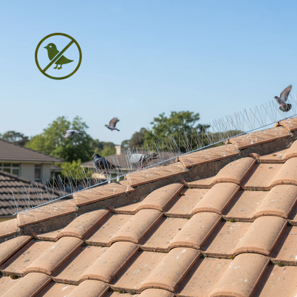 Dissuasore rigiflex per volatili flessibile punte acciaio inox