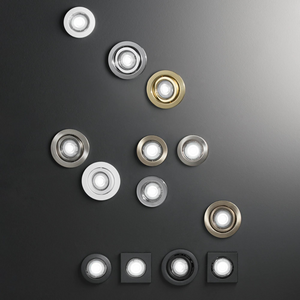 Struttura rotonda incasso per lampada gu10 reflex metallo *** colore bianco, confezione 1