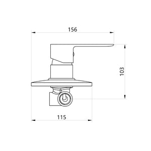 Miscelatore doccia da parete oceania ad incasso ottone colore cromato bagno *** confezione 1