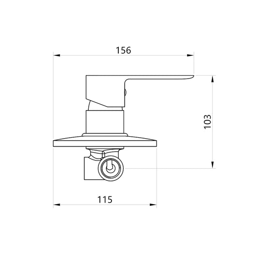 Miscelatore doccia da parete oceania ad incasso ottone colore cromato bagno *** confezione 1