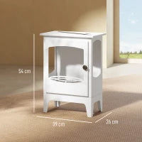 Camino a Bioetanolo in Acciaio con Serbatoio da 1,2 L, Tempo di Combustione 3Hm 39x26x54 cmm Bianco