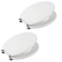 Ogomondo sedile wc mdf bianco universale sedix plus confezione pezzi 2