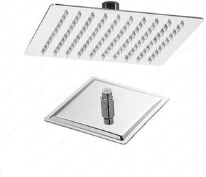 Metaform soffione doccia quadro 20x20 cm inox lucido