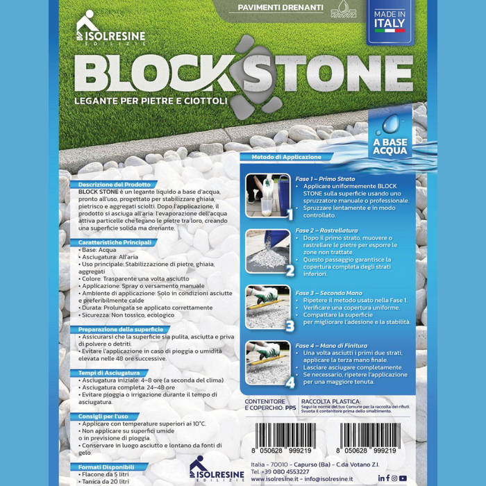 Block stone legante liquido per pietre e ghiaia *** formato 10 l, confezione 1